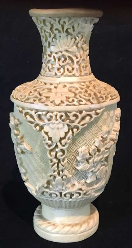 Cinnabar vase