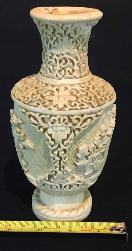 Cinnabar vase