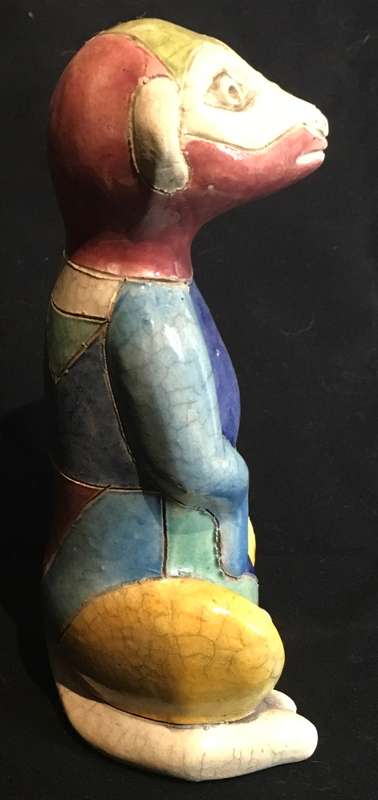 Meerkat by Felix Raku Pottery