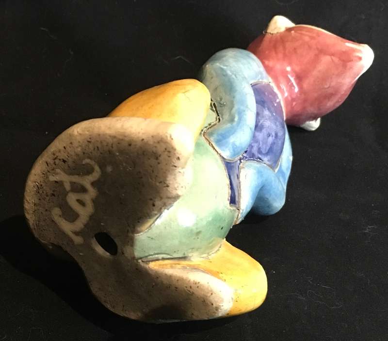 Meerkat by Felix Raku Pottery