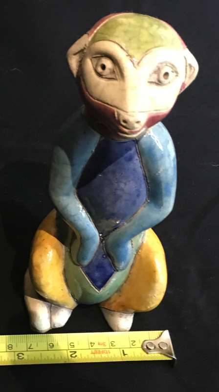 Meerkat by Felix Raku Pottery