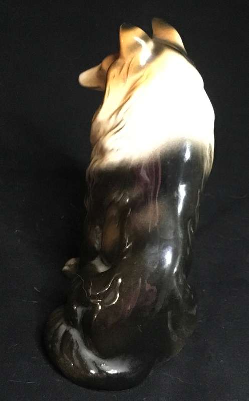Vintage K and K Japan Collie Dog Figurine