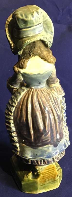 1930s Urbach Brothers Majolica Figurine - Austrian