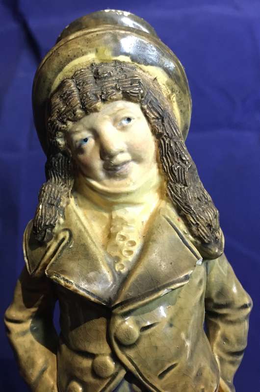 1930s Urbach Brothers Majolica Figurine - Austrian - male figurine