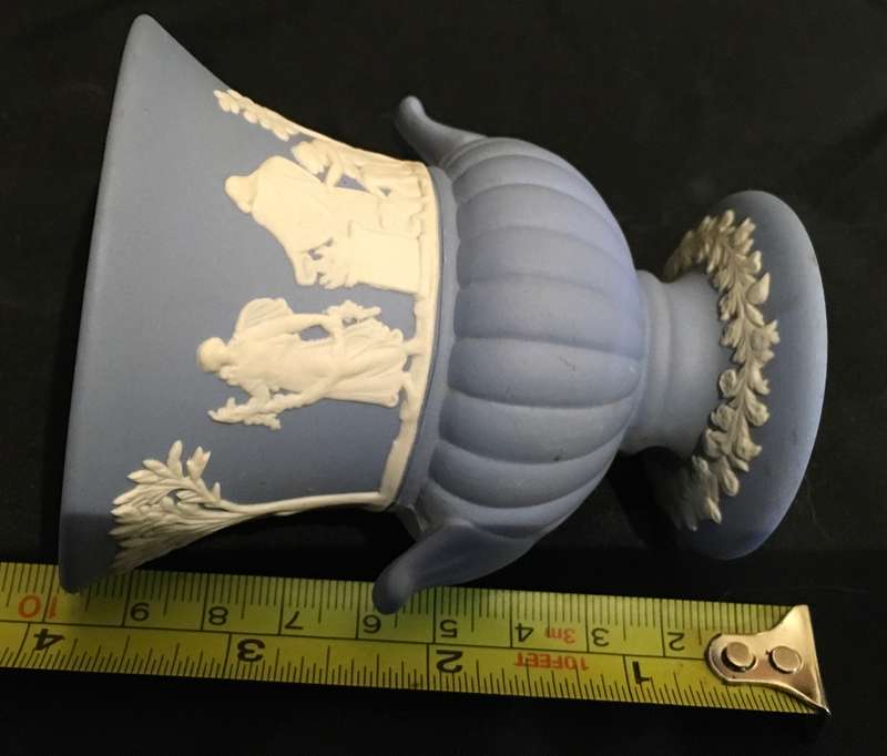 Wedgewood Blue Jasperware bud vase