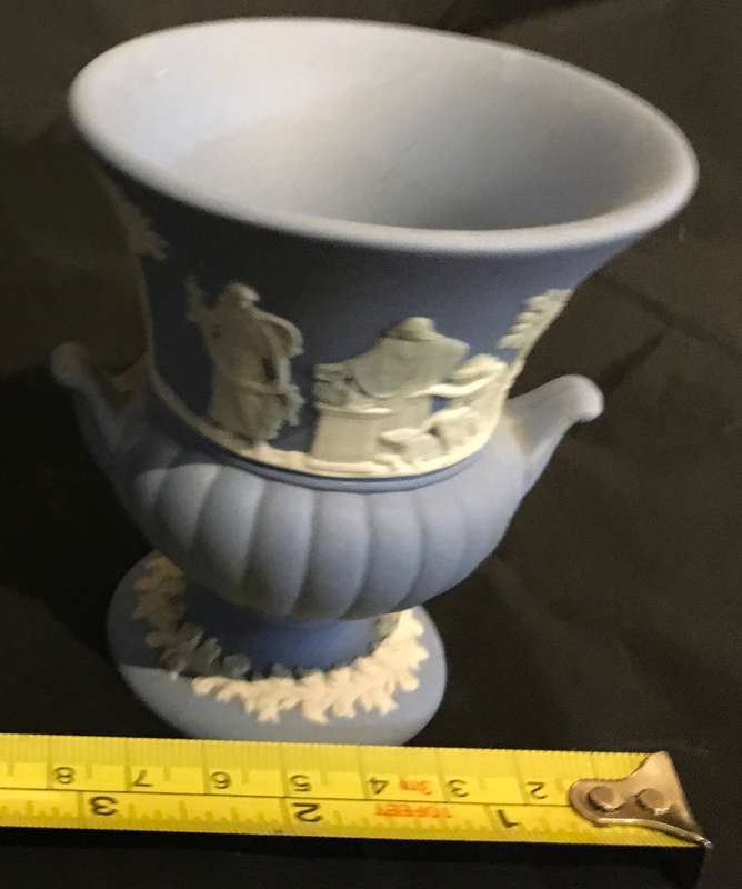 Wedgewood Blue Jasperware bud vase