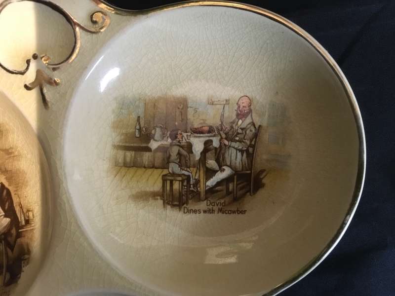 Arthur Wood Dickensware 3 section sweet dish