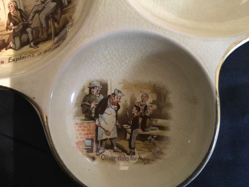 Arthur Wood Dickensware 3 section sweet dish