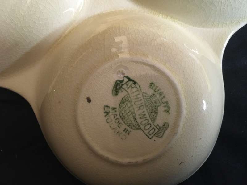 Arthur Wood Dickensware 3 section sweet dish