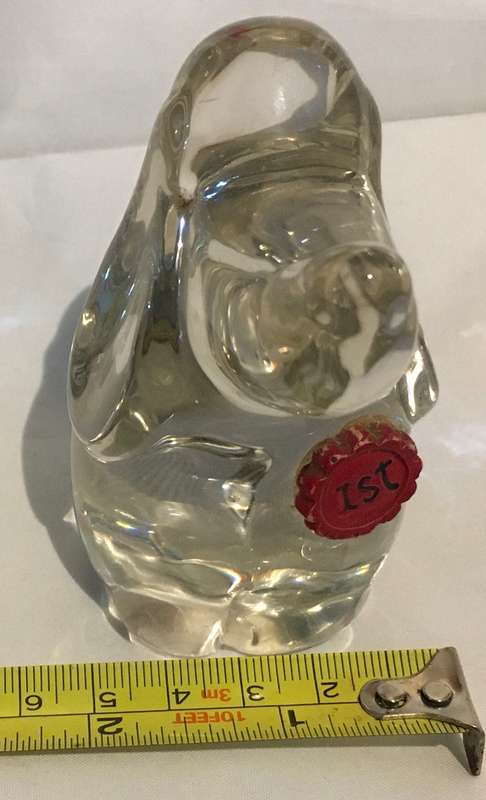 Basset hound paperweight