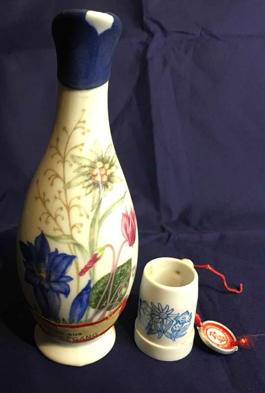 Austrian Gruss aus bitter root St Wolfgang pitcher with cup