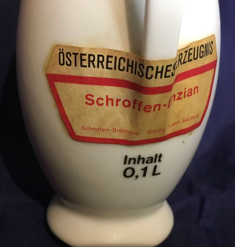 Austrian Gruss aus bitter root St Wolfgang pitcher with cup