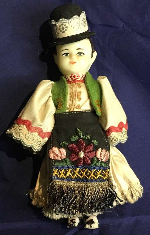 1950s Hungarian man doll