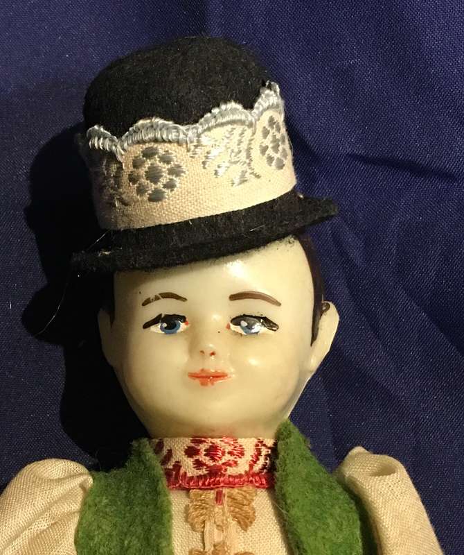 1950s Hungarian man doll
