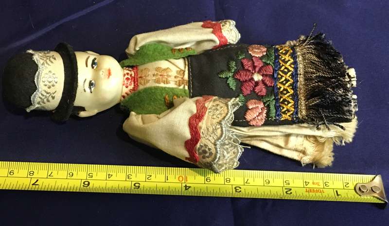 1950s Hungarian man doll