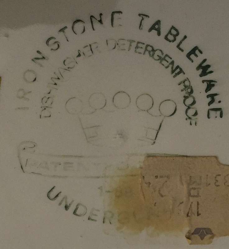 Ironstone Tableware plate