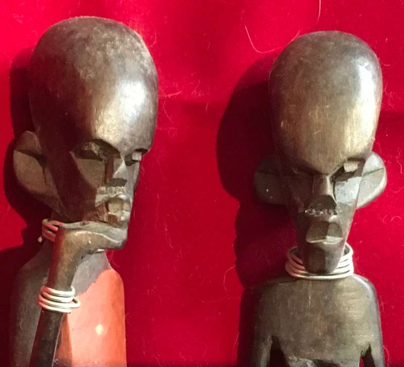 Pair African Tribal figurines