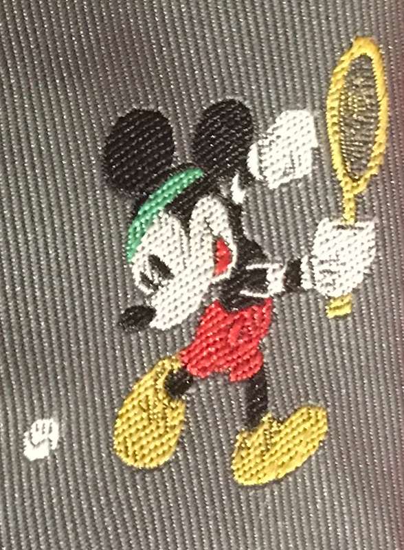 Disney Regent -Mickey Mouse tennis player tie
