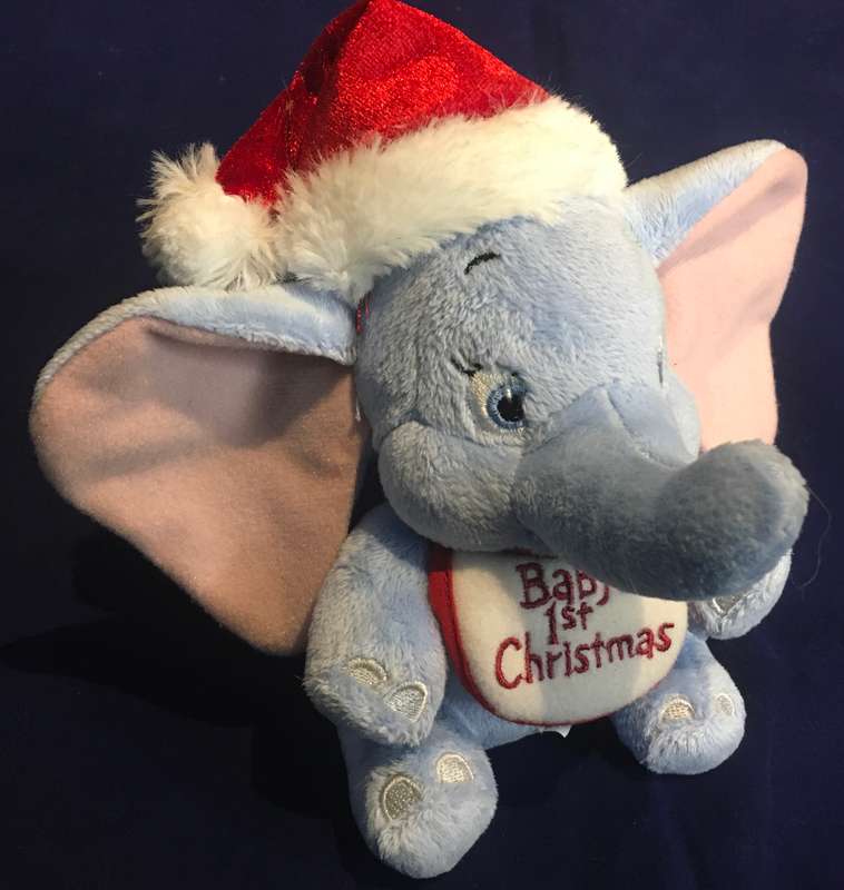 Dumbo Plush toy - Disney Store - Babys First Christmas