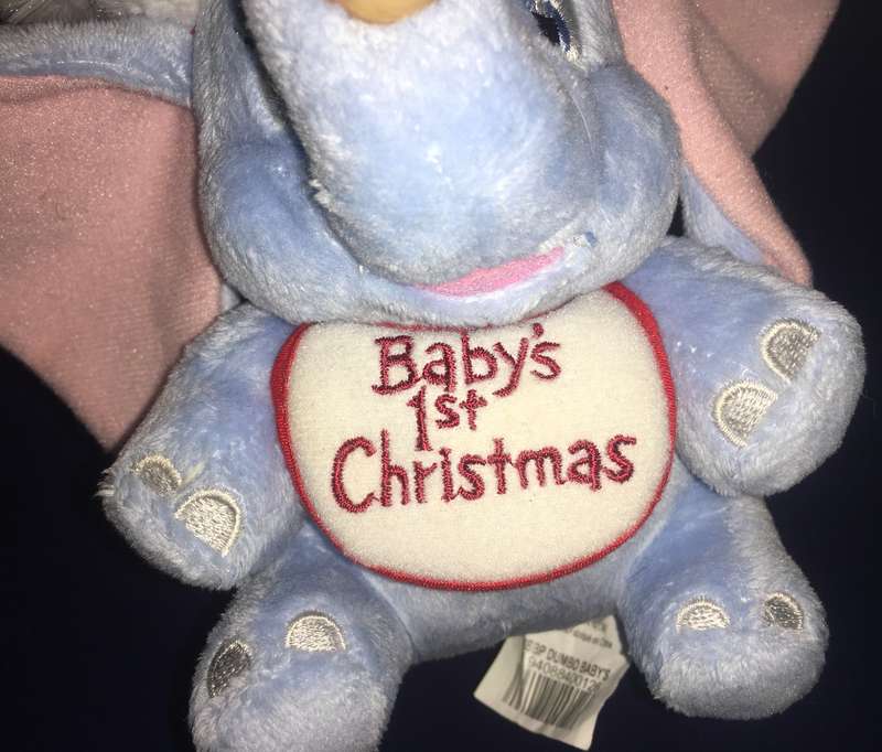 Dumbo Plush toy - Disney Store - Babys First Christmas
