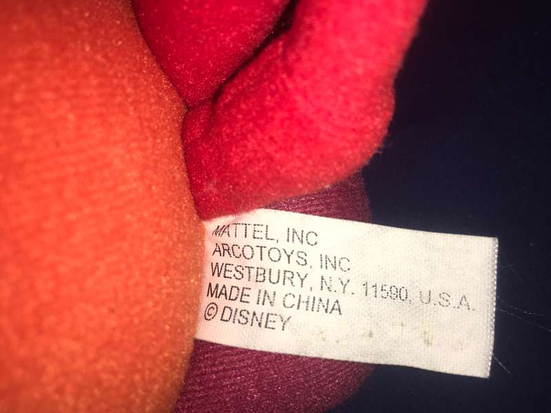 Little Mermaid Sebastian -Mattel @Disney Plush Red Crab