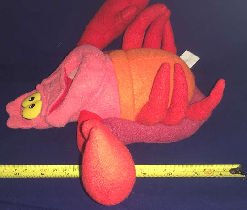 Little Mermaid Sebastian -Mattel @Disney Plush Red Crab