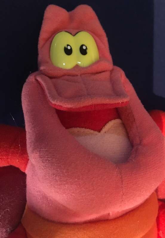 Little Mermaid Sebastian -Mattel @Disney Plush Red Crab
