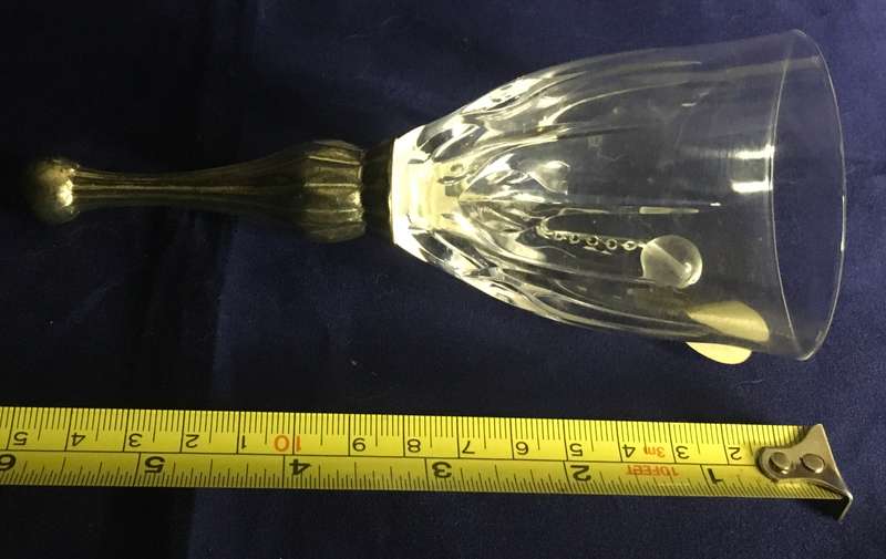 Royal Crystal Rock Lead Crystal Bell - Italian.