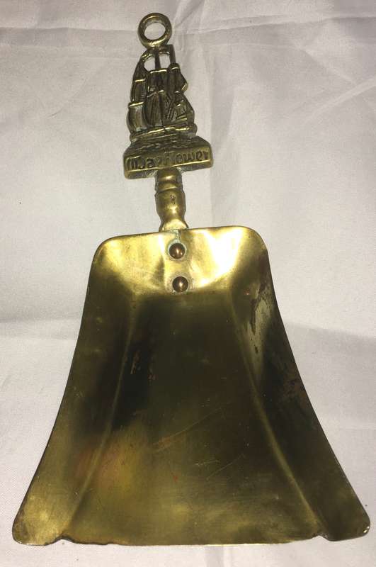 Antique brass spatula. The Mayflower.