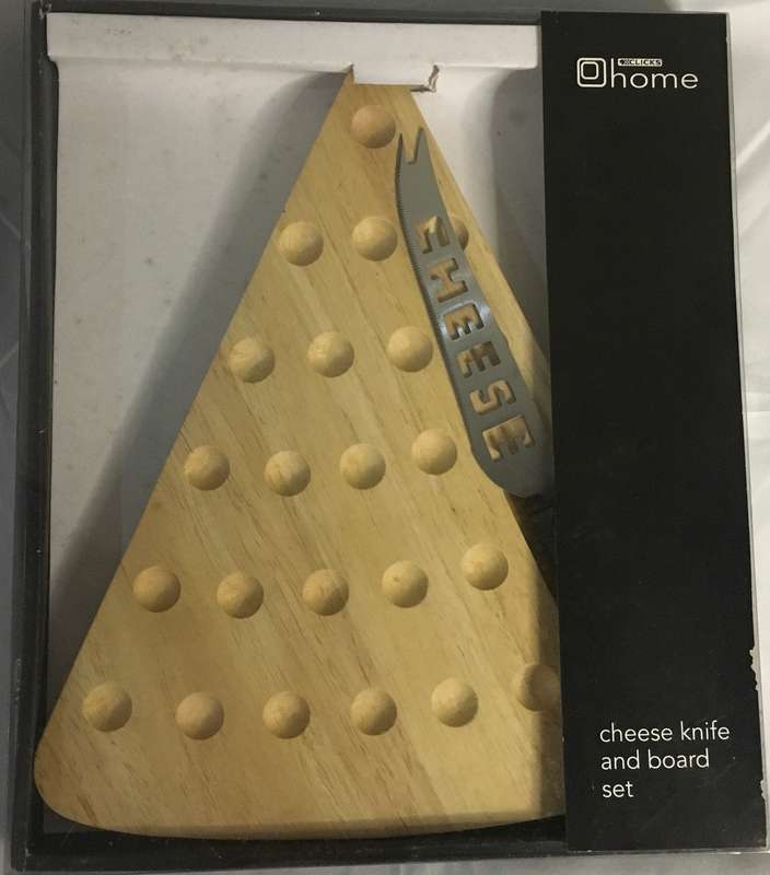 Cheese knife and board set