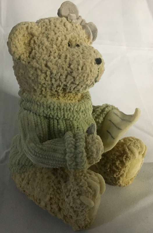 Bear - felt. Writing bear