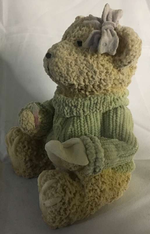 Bear - felt. Writing bear