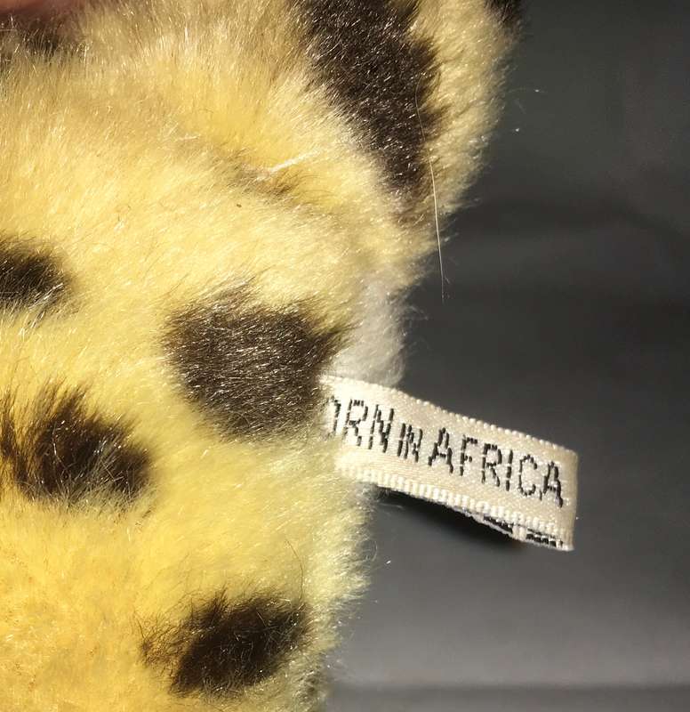 Baby cheetah stuffed toy by Born in Africa