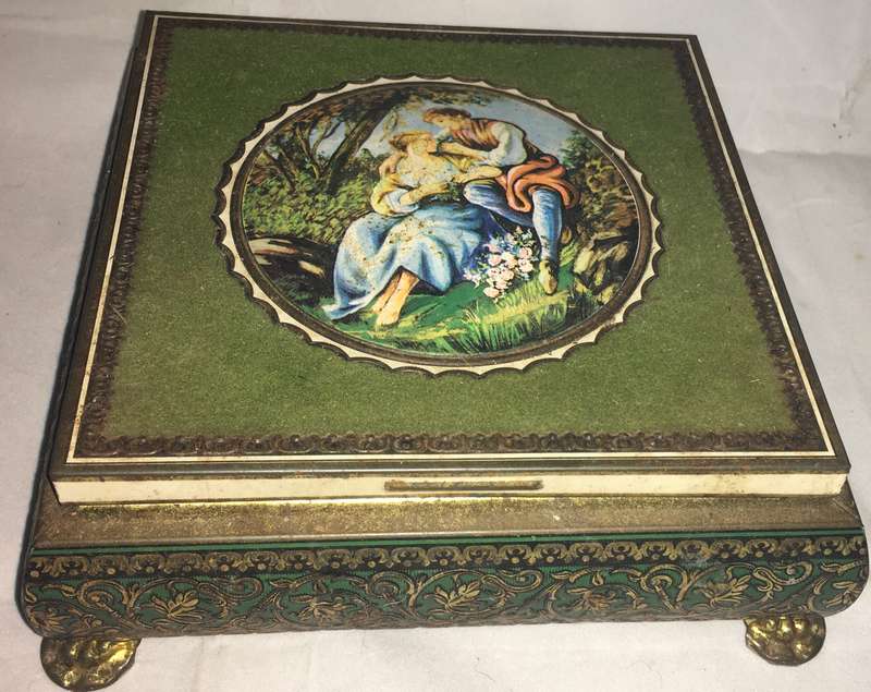 1970s metal chocolate box