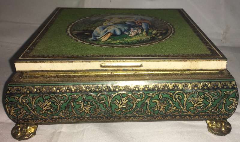 1970s metal chocolate box