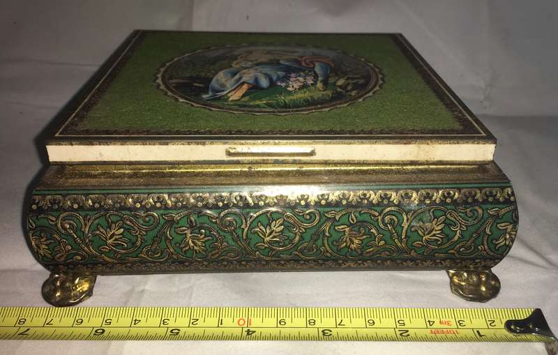 1970s metal chocolate box