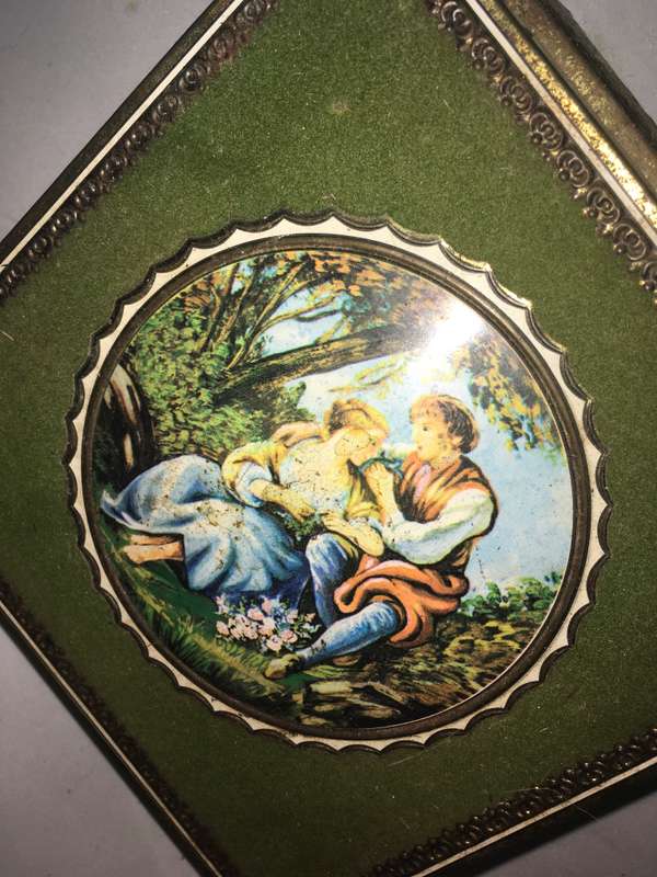1970s metal chocolate box