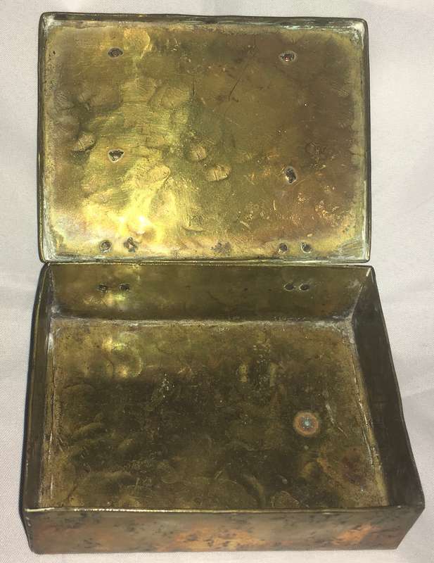 Brass jewellery/ trinket box