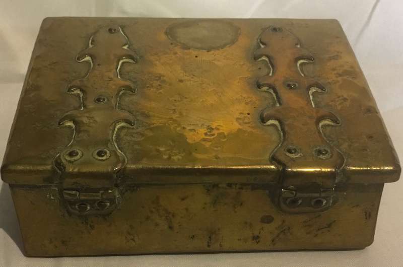 Brass jewellery/ trinket box