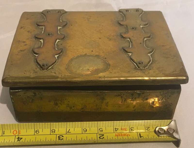 Brass jewellery/ trinket box