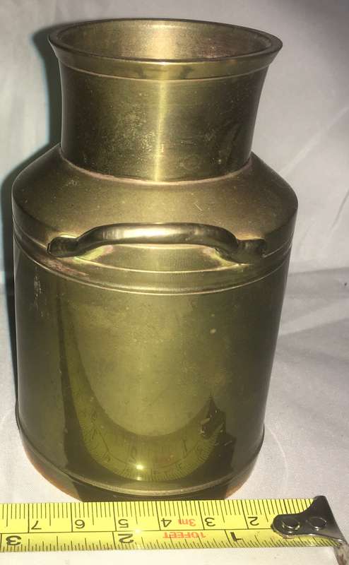 Brass milk can - 12cm height
