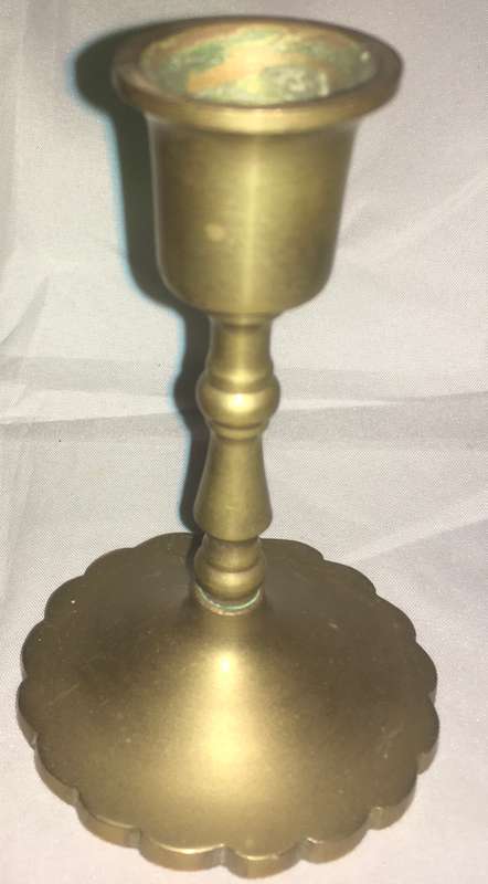 Brass candle holders (set of 2). Vintage