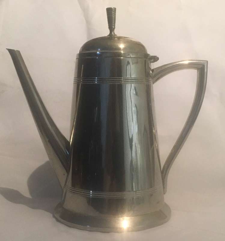 Silver plated coffee kettle