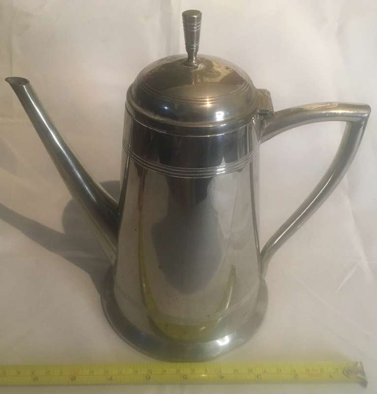 Silver plated coffee kettle