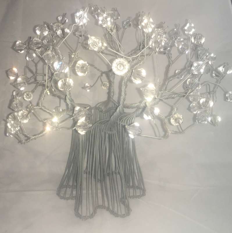 African art boab tree (wire and beads)