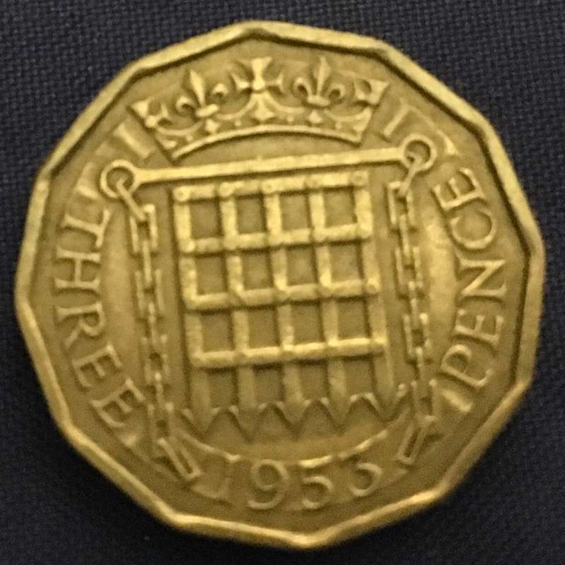 1953 3 pence