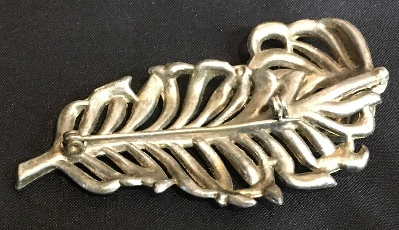 Marcasite (yellow) brooch. Vintage
