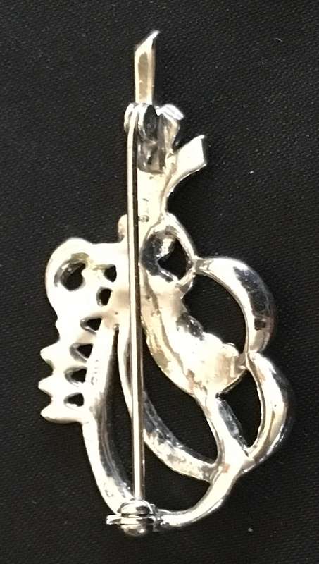 Marcasite brooch. Vintage