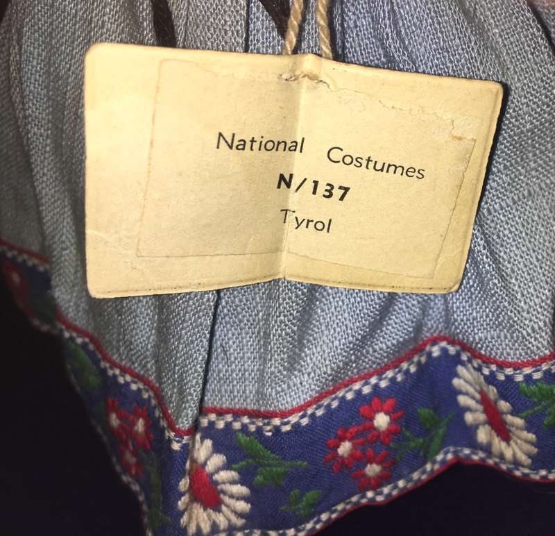 Peggy Nisbet Model National costumes N/137 Tyrol