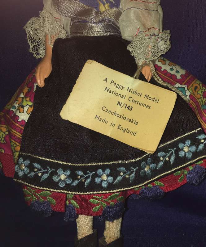 Peggy Nisbet Model National costumes N/142 Czechoslovakia